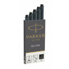Tindikapslid Parker Quink pikad, mustad, 5 tk