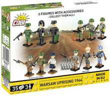Konstruktor Cobi Historical Collection World War II Varssavi ülestõus 1944, 3 figuuri, 35 osa