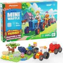 Konstruktor Marioinex Mini Waffle Farmer Tractors and a Fabulous Meadow, 110 tk