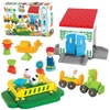 Konstruktor Mochtoys Ežiukas Farm, 100 tk + 3 figuuri