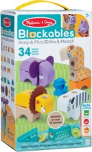 Mänguklotside komplekt Melissa & Doug Blockables Safari, 34 tk