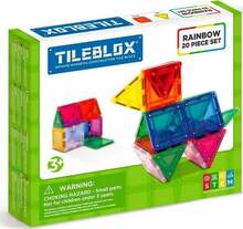 Magnetkonstruktor Magformers Tileblox Rainbow 3201, 20 tk