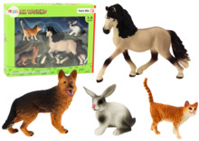 Loomakujukeste komplekt LEAN TOYS: Hobune, koer, jänes, kass
