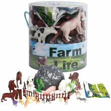 Farmiloomade figuuride komplekt Woopie Farm Life, 34 tk