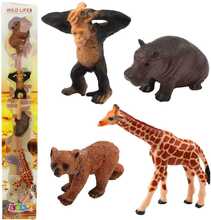 Metsloomade figuurid Lean Toys, 6-9 cm, 4 tk