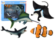 Mereelukate figuuride komplekt Lean Toys, 5 tk delfiin ha rai