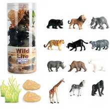 Metsloomade figuuride komplekt Woopie 47078, 16 tk