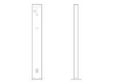 Elektriauto laadimisjaama postament Wallbox Pedestal Eiffel Basic Mono, must