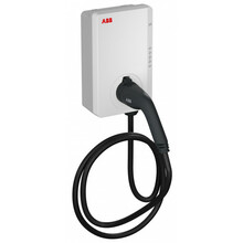Elektriauto laadimisjaam ABB Terra TAC-W11-G5-R-0, valge, 11 kW, 16 A, 3-faasiline, 5 m