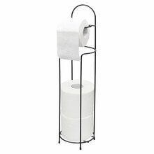 Tualettpaberihoidja Sepio 105, 19.5 x 19.5 x 70 cm, must, metall, põrandapealne