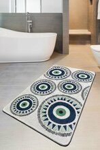 Vannitoa vaip Foutastic Occhio, 359CHL2577, 70 x 120 cm, mitmevärviline