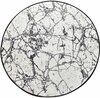 Vannitoa vaip Foutastic Marble Circle, 100 cm, must-valge