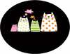 Vannitoa põrandamatt Foutastic Four Cats Circle Djt, 80 cm