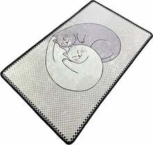 Vannitoa vaip Foutastic Kat, 120 x 70 cm, mitmevärviline