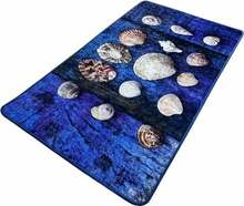 Vannitoa põrandamatt Foutastic Seashell, sinine, 120 x 70 cm