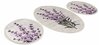 Vannitoamattide komplekt Foutastic Lavender, 359CHL3240, 100 x 60 cm, kreemjas/lilla, 3 tk