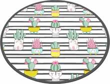 Vannitoa vaip Foutastic Catinus Cactus Circle Djt, 100 cm
