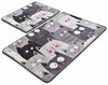 Vannitoamattide komplekt Foutastic Meow 359CHL2376, 100 x 60 cm, hall, 2 tk