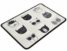 Vannitoa vaip Foutastic Cutie, 359CHL4166, 60 x 40 cm, must/beež