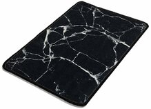 Vannitoa vaip Foutastic Marble, 60 x 40 cm, must-valge