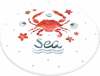 Vannitoa põrandamatt Foutastic Crab Circle Djt, 80 cm