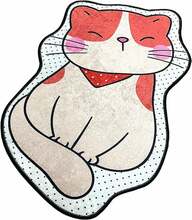 Vannitoa põrandamatt Foutastic Katze, 100 x 80 cm, mitmevärviline
