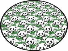 Vannitoa vaip Foutastic Žalias Panda Circle Djt, 80 cm