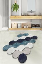 Vannitoa vaip Foutastic Circle 359CHL2572, 70 x 120 cm, sinine/mitmevärviline