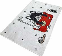Vannitoa vaip Foutastic Dogs Shower, 80 x 100 cm, mitmevärviline