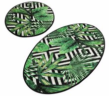 Vannitoamattide komplekt Foutastic Tropic, 359CHL1543, 100 x 60 cm, mitmevärviline, 2 tk