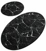 Vannitoavaipade komplekt Foutastic Marble, must, 2 tk