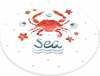Vannitoa vaip Foutastic Crab Circle Djt, 140 cm