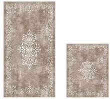 Vannitoamattide komplekt Foutastic 510616, 2 tk, beež, 150 x 60 cm