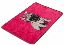 Vannitoa matt Foutastic Pink Pug, 359CHL1747, 60 x 40 cm, roosa