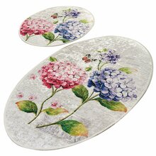 Vannitoavaipade komplekt Foutastic Ortanca, 359CHL2396, 100 x 60 cm, 2 tk