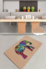 Vannitoa vaip Foutastic Olifant, 100 x 80 cm, pruunikas kollane