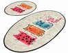 Vannitoamattide komplekt Foutastic Baby Cats 359CHL2389, 100 x 60 cm, 2 tk, heledapruun