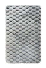 Vannitoavaip Benedomo, 60 x 100 cm, hall, polüester, sooniline pealispind