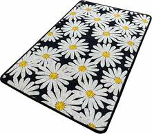 Vannitoa vaip Foutastic Primula, 120 x 70 cm, valge/must/kollane