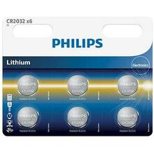 Liitium patarei Philips CR2032, 3V, 6 tk