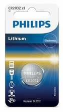 Patarei Philips CR2032, 3V, 20.0 x 3.2 mm
