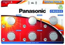 Patarei Panasonic CR2032, 6 tk