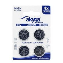 Patarei Akyga AKY2100 CR2032, 3V, 210 mAh, 4 tk