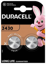 Patarei Duracell CR2430, 3V, liitium, 2 tk