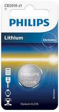 Patarei Philips CR2016 Lithium, 3V, 20.0x1.6 mm