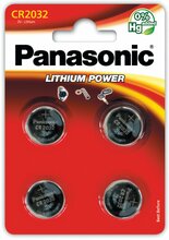 Patareid Panasonic CR2032, 3V, 4 tk