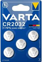Patareid Varta CR2032, 3V, 5 tk, liitium