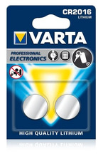 Patarei Varta CR2016, 3V, liitium, 2 tk