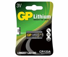 Patarei GP Batteries CR123A, 3V, liitium, 1 tk
