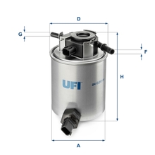 Kütusefilter UFI 24.020.01